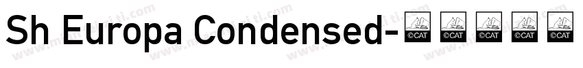 Sh Europa Condensed字体转换
